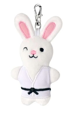 Nyckelring med plyskanin