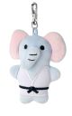 Nyckelring med plyselefant
